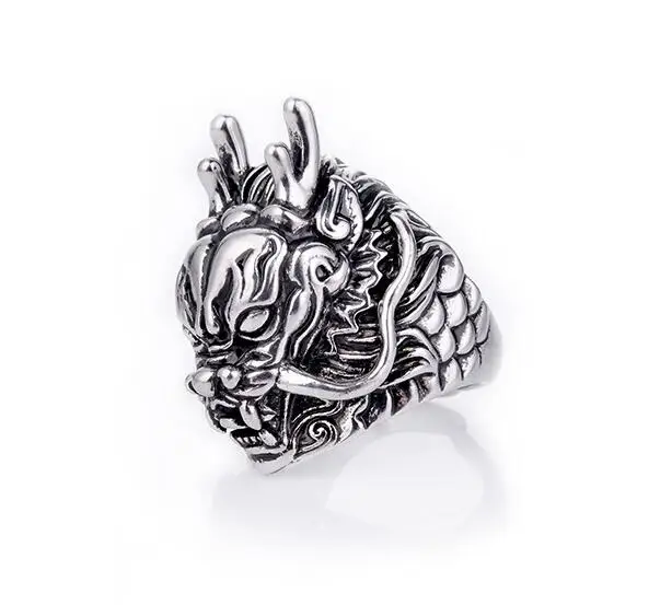 Vintage Animal Faucet Dragon Shape Ring Chunky Stainless Steel Punk Rock Rap Biker Skeleton Ring Gothic Jewelry Party Women Men
Vintage Animal Faucet Dragon Shape Ring Chunky Stainless Steel Punk Rock Rap Biker Skeleton Ring Gothic Jewelry Party Women Men