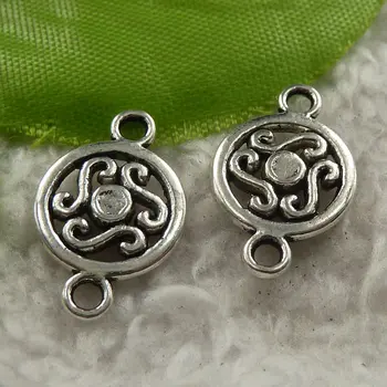 308 pieces antique silver nice connectors 19x12mm #4228
308 pieces antique silver nice connectors 19x12mm #4228