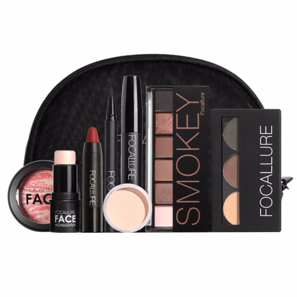 8Pcs Makeup Kit Loose Powder Brow Palette Eyeliner Mascara Highlighter Stick Lipstick Blush Cosmetic Set With Brushes maquiagem
8Pcs Makeup Kit Loose Powder Brow Palette Eyeliner Mascara Highlighter Stick Lipstick Blush Cosmetic Set With Brushes maquiagem