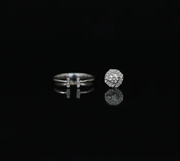 LASAMERO 0. 207 CT H/SI Round Cut Modern Design Natural Diamond Ring For Women 18k White Gold Certified Engagement Wedding Ring
LASAMERO 0. 207 CT H/SI Round Cut Modern Design Natural Diamond Ring For Women 18k White Gold Certified Engagement Wedding Ring