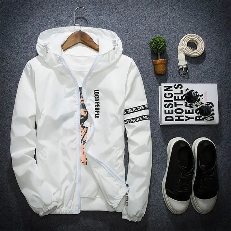 Spring Autumn Bomber Windbreaker Jacket Men Outwear Casual Slim Fit Young Hip Hop Jacket Male Thin Hooded Coat Jaqueta Masculina
Spring Autumn Bomber Windbreaker Jacket Men Outwear Casual Slim Fit Young Hip Hop Jacket Male Thin Hooded Coat Jaqueta Masculina