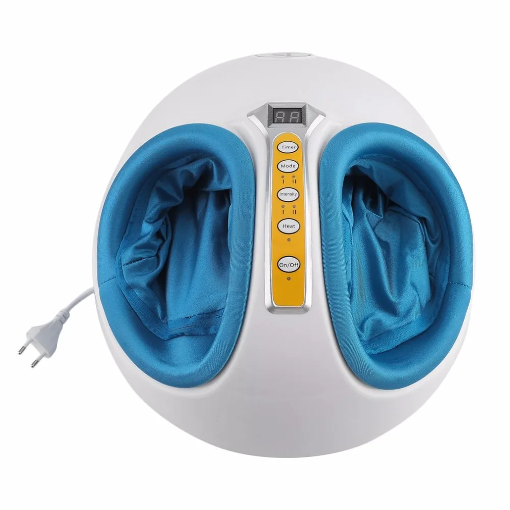 

New 220V Electric Antistress Heating Therapy Shiatsu Kneading Foot Massager Vibrator Foot Care Device Foot Massage Machine New