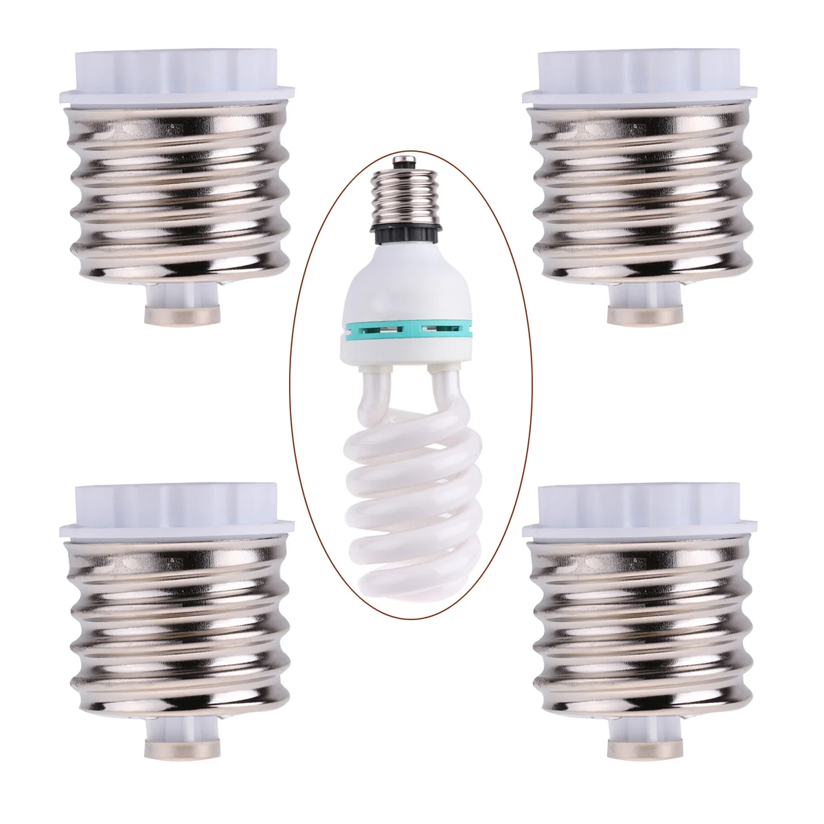 4Pcs Mogul E40 to E27 Adapter Screw Base Light Bulb Socket Reducer Converter Max 200W for E40 E27 Base LED Halogen CFL Light
4Pcs Mogul E40 to E27 Adapter Screw Base Light Bulb Socket Reducer Converter Max 200W for E40 E27 Base LED Halogen CFL Light