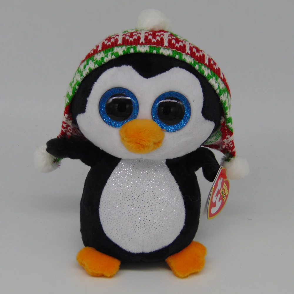 christmas penguin beanie baby