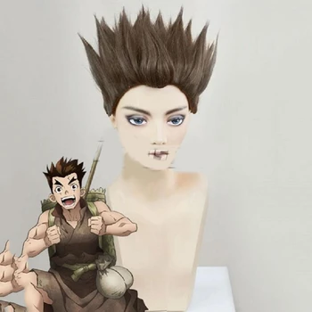 Anime Dr.Stone Cosplay Costume Taiju Oki Wigs Party Adult Hair Halloween Brown Short Hair Male Costumes Props Accessories
Anime Dr.Stone Cosplay Costume Taiju Oki Wigs Party Adult Hair Halloween Brown Short Hair Male Costumes Props Accessories