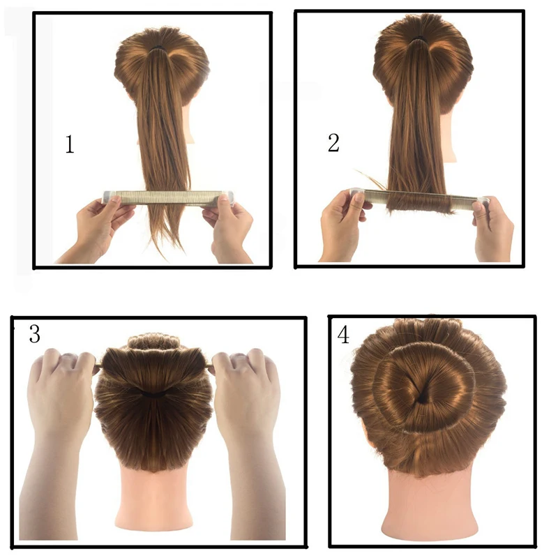 Women Girls Kids Magic Hair Styling Donut Bun Maker Former Twist