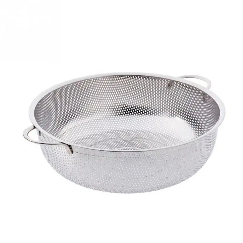 Stainless Steel Strainer Basket Collapsible Colander Round Shape Two Handles Fruit Vegetable Washing Drainer Kitchen Baskets
Stainless Steel Strainer Basket Collapsible Colander Round Shape Two Handles Fruit Vegetable Washing Drainer Kitchen Baskets
