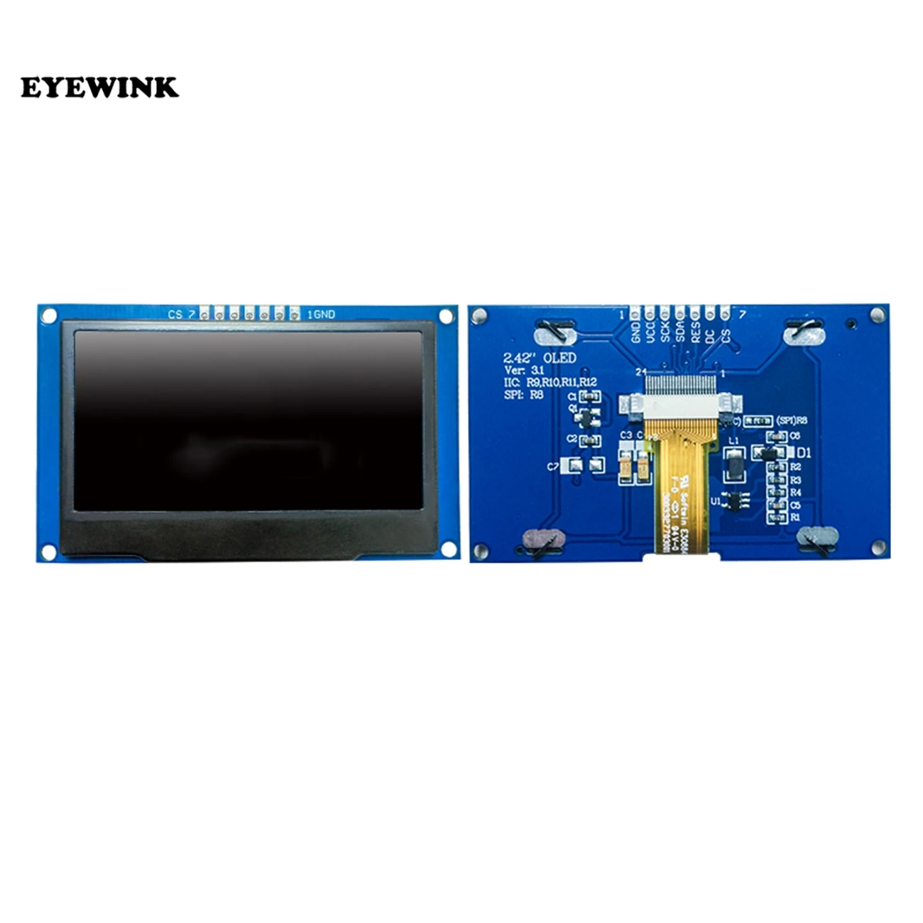 1pcs White 2.42" 2.42 inch LCD Screen 128x64 OLED Display Module IIC I2C SPI Serial for C51 SPD0301
1pcs White 2.42" 2.42 inch LCD Screen 128x64 OLED Display Module IIC I2C SPI Serial for C51 SPD0301