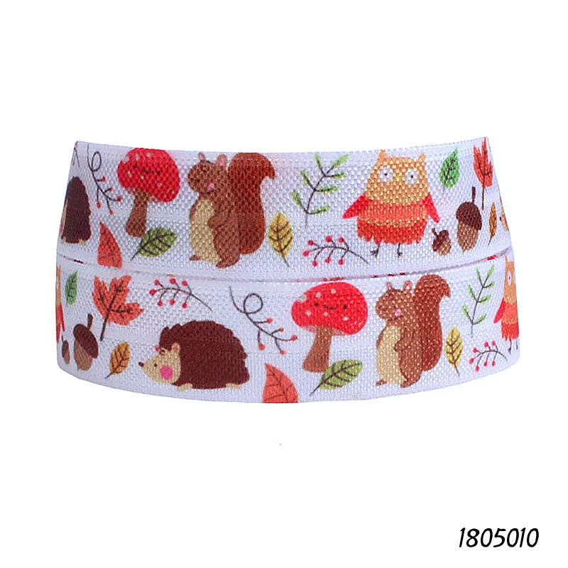 (50 yards/lot) Free shipping autumn foe fold over elastic, wholesale animal and leaf printed fall elastic ribbon
(50 yards/lot) Free shipping autumn foe fold over elastic, wholesale animal and leaf printed fall elastic ribbon