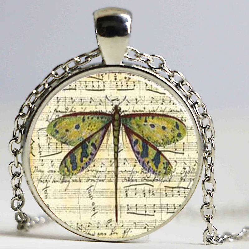 Free shipping Dragonfly Sheet Music Glass Tile Necklace Dragonfly Pendant Music Glass Tile Glass Dome Necklace
Free shipping Dragonfly Sheet Music Glass Tile Necklace Dragonfly Pendant Music Glass Tile Glass Dome Necklace