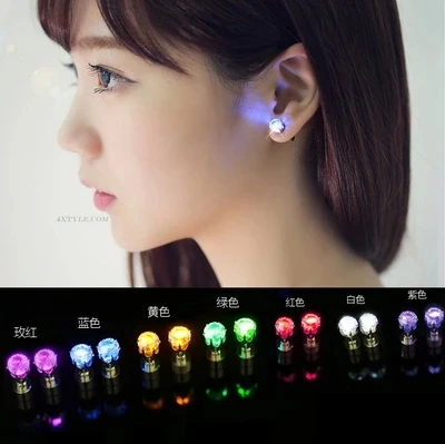2015 heat cool stylish unique design earring, LED lights earrings lit Bling earrings nightclub dance accessories women E2102
2015 heat cool stylish unique design earring, LED lights earrings lit Bling earrings nightclub dance accessories women E2102