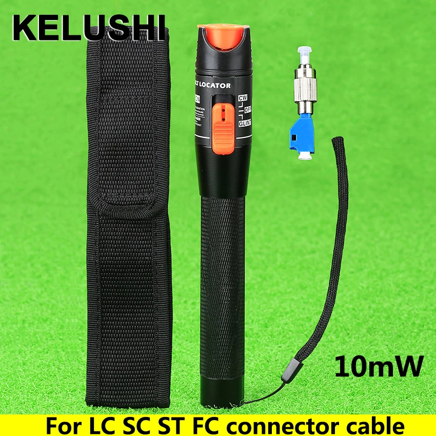 KELUSHI 10mW Aluminium Visual Fault Locator Fiber Tester Detector FC Male to LC Female Adaptor For LC/SC/ST/FC Connector Cable
KELUSHI 10mW Aluminium Visual Fault Locator Fiber Tester Detector FC Male to LC Female Adaptor For LC/SC/ST/FC Connector Cable