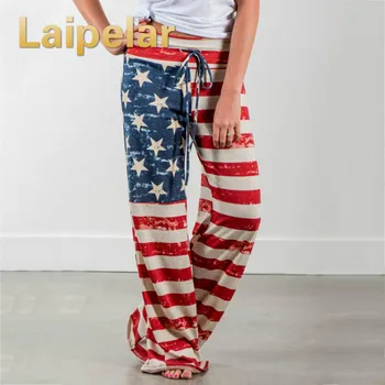 Women Wide Leg Pants Fashion Female Long Pants America National Flag Printed Loose Pants Full Length Mid Waist Casual Pant
Women Wide Leg Pants Fashion Female Long Pants America National Flag Printed Loose Pants Full Length Mid Waist Casual Pant