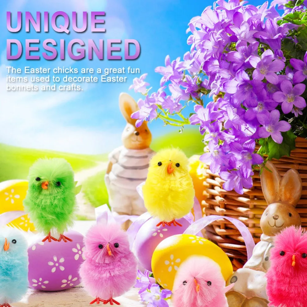 36Pcs Easter Chickens Souvenir Colorful Mini Decorative Hairy Cute Little Chicken Easter Decor Chicken Ornaments
36Pcs Easter Chickens Souvenir Colorful Mini Decorative Hairy Cute Little Chicken Easter Decor Chicken Ornaments