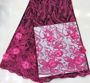 2019 New style French net lace fabric 3D flower African tulle mesh lace fabric high quality nigerian lace fabrics FSH003 fucshia
2019 New style French net lace fabric 3D flower African tulle mesh lace fabric high quality nigerian lace fabrics FSH003 fucshia