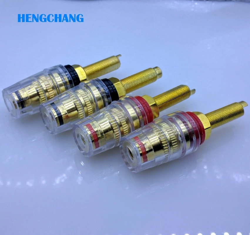 4Pcs/lot long Thread Crystal Binding Post for Audio Speaker Amplifier 4mm Banana socket Terminals Connector Black and Red
4Pcs/lot long Thread Crystal Binding Post for Audio Speaker Amplifier 4mm Banana socket Terminals Connector Black and Red