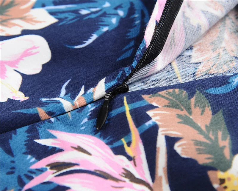 Kostlish Floral Print Summer Dress Women Sleeveless 50s Tunic Vintage Dress With Belt 2017 Elegant Swing Party Dresses Sundress (43)