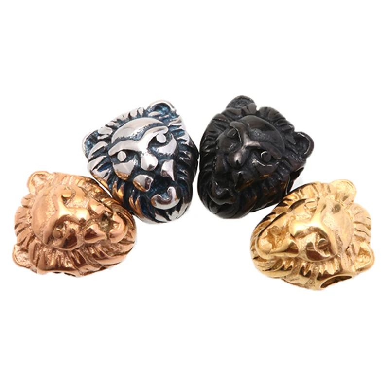 Charm Beads Lion Heads Bead For Jewelry Making DIY Handmade Bracelet Finding Stainless steel Beads jewelry Accessory Wholesale
Charm Beads Lion Heads Bead For Jewelry Making DIY Handmade Bracelet Finding Stainless steel Beads jewelry Accessory Wholesale