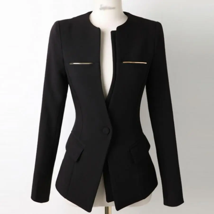 Spring autumn OL Fashion Women Slim Blazer Coat Casual Jacket Long Sleeve One Button small suit
Spring autumn OL Fashion Women Slim Blazer Coat Casual Jacket Long Sleeve One Button small suit