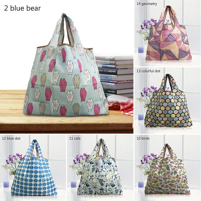 Cute Cartoon Folding Polyester Large Capacity Reusable Tote Shopping Bag Eco-friendly Grocery Cloth Bags Waterproof
Cute Cartoon Folding Polyester Large Capacity Reusable Tote Shopping Bag Eco-friendly Grocery Cloth Bags Waterproof