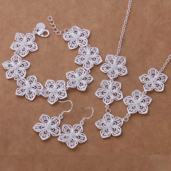 GY-AS368 Original New Silver Plated Flower Fashion Jewelry Sets Bracelet 144 + Necklace 477 + Earring 506 Free Shipping
GY-AS368 Original New Silver Plated Flower Fashion Jewelry Sets Bracelet 144 + Necklace 477 + Earring 506 Free Shipping
