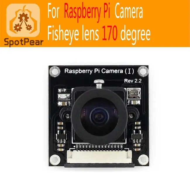 Raspberry Pi широкоугольный Рыбий глаз, модуль камеры 5 МП, супер большой объектив 170 градусов
Raspberry Pi широкоугольный Рыбий глаз, модуль камеры 5 МП, супер большой объектив 170 градусов