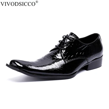 VIVODSICCO Men Oxfords Shoes Luxury Wedding Dress Italian Shoes Men Genuine Leather Pointed Toe Formal Shoes Mocassin Homme
VIVODSICCO Men Oxfords Shoes Luxury Wedding Dress Italian Shoes Men Genuine Leather Pointed Toe Formal Shoes Mocassin Homme