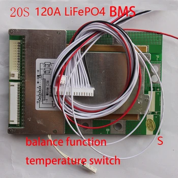 20S 80A/100A/120A version S LiFePO4 BMS/PCM/PCB battery protection board for 20 Packs 18650 Battery Cell w/ Balance w/Temp
20S 80A/100A/120A version S LiFePO4 BMS/PCM/PCB battery protection board for 20 Packs 18650 Battery Cell w/ Balance w/Temp