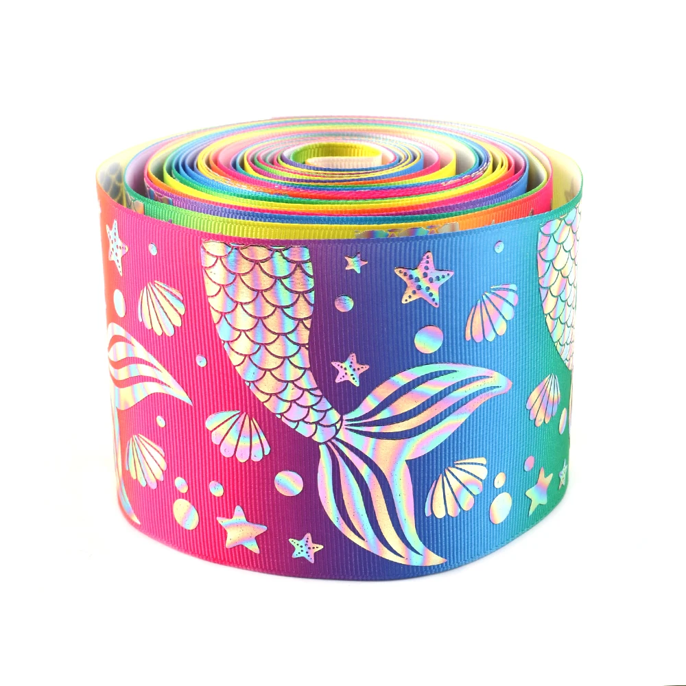 New 50Y Gold Foil Fish tail Printed Grosgrain Ribbon Fabric DIY Wrapping/Party/Hair Bow Decoration Art Sewing Material,50Yc5855
New 50Y Gold Foil Fish tail Printed Grosgrain Ribbon Fabric DIY Wrapping/Party/Hair Bow Decoration Art Sewing Material,50Yc5855