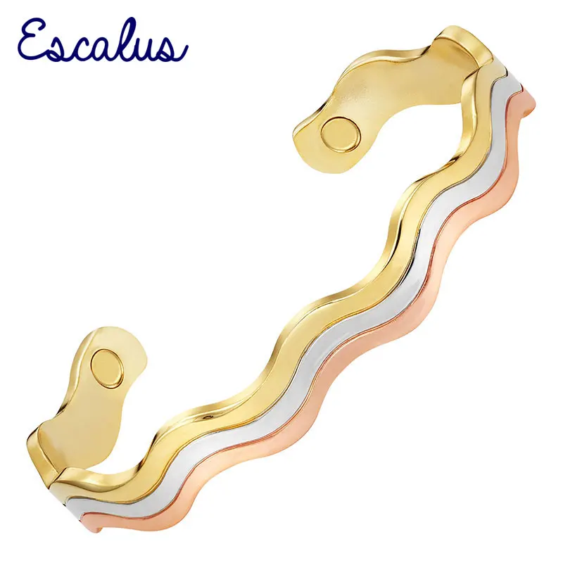 Escalus 3-Tone Unisex Gift Healing Gold Silver Copper Bangle Magnetic Wave Pattern Magnets Jewelry Wristband Hong Kong Post
Escalus 3-Tone Unisex Gift Healing Gold Silver Copper Bangle Magnetic Wave Pattern Magnets Jewelry Wristband Hong Kong Post