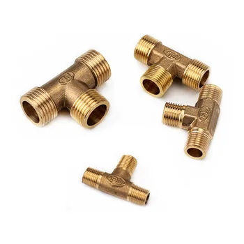 Copper 1/8" 1/4" 3/8" 1/2" 3/4" 1"BSP Male Thread Tee Type 3 Way Brass Pipe Fitting Adapter Coupler Connector For Water
Copper 1/8" 1/4" 3/8" 1/2" 3/4" 1"BSP Male Thread Tee Type 3 Way Brass Pipe Fitting Adapter Coupler Connector For Water