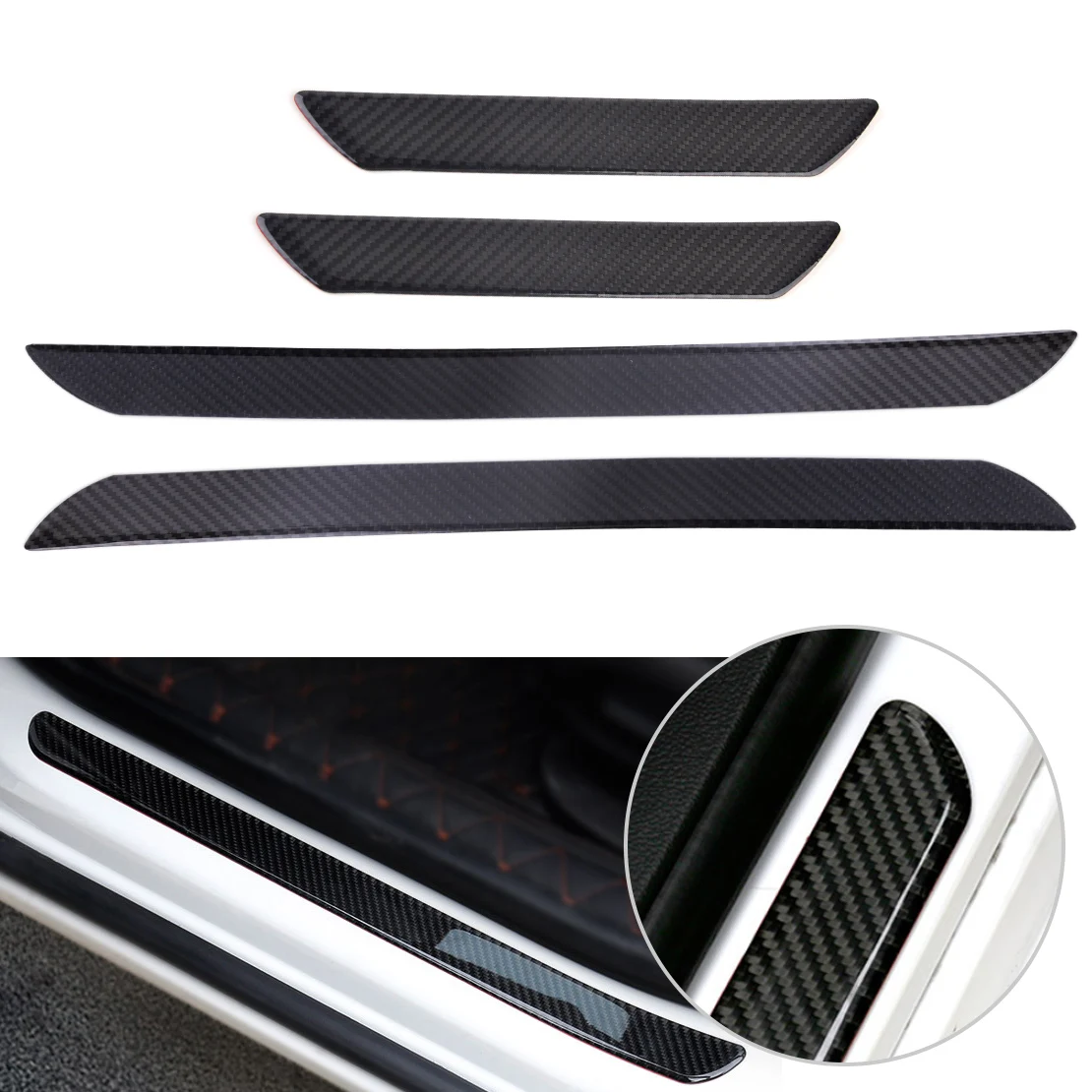 DWCX Universal 4Pcs Car Door Step Sill Anti Scratch Cover Scuff Plates Protect Trim Guard Fit For VW Audi Honda Ford Hyundai
DWCX Universal 4Pcs Car Door Step Sill Anti Scratch Cover Scuff Plates Protect Trim Guard Fit For VW Audi Honda Ford Hyundai