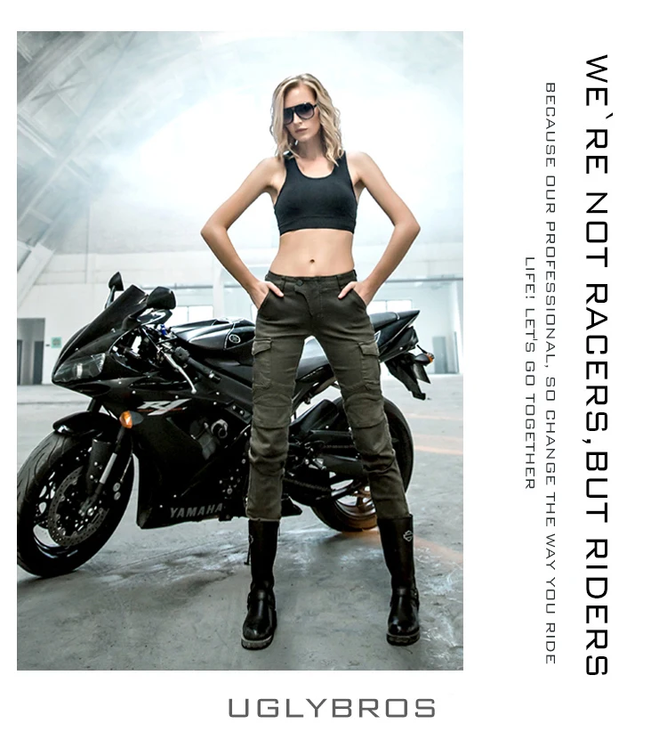 Newest Cool Uglybros MOTORPOOL UBS06 women jeans Motorcycle riding pants Jeans girl jeans motor pants Army Green
Newest Cool Uglybros MOTORPOOL UBS06 women jeans Motorcycle riding pants Jeans girl jeans motor pants Army Green