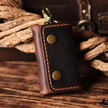 Real Crazy Horse Leather Retro Men Key Wallets Handmade Genuine Leather Key Safe Hanger Key Chains Key Organizer Coin Bag Purse
Real Crazy Horse Leather Retro Men Key Wallets Handmade Genuine Leather Key Safe Hanger Key Chains Key Organizer Coin Bag Purse