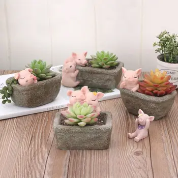 Funny Animal Pig Flower Pot Pastoral Style Animal Theme Home Desktop Decoration Home Storage Supplies
Funny Animal Pig Flower Pot Pastoral Style Animal Theme Home Desktop Decoration Home Storage Supplies