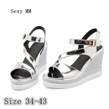 Women Platform High Heel Wedge Sandals Peep Toe Shoes Woman Summer High Heels Wedges Gladiator Sandals Plus Size 34- 40 41 42 43
Women Platform High Heel Wedge Sandals Peep Toe Shoes Woman Summer High Heels Wedges Gladiator Sandals Plus Size 34- 40 41 42 43