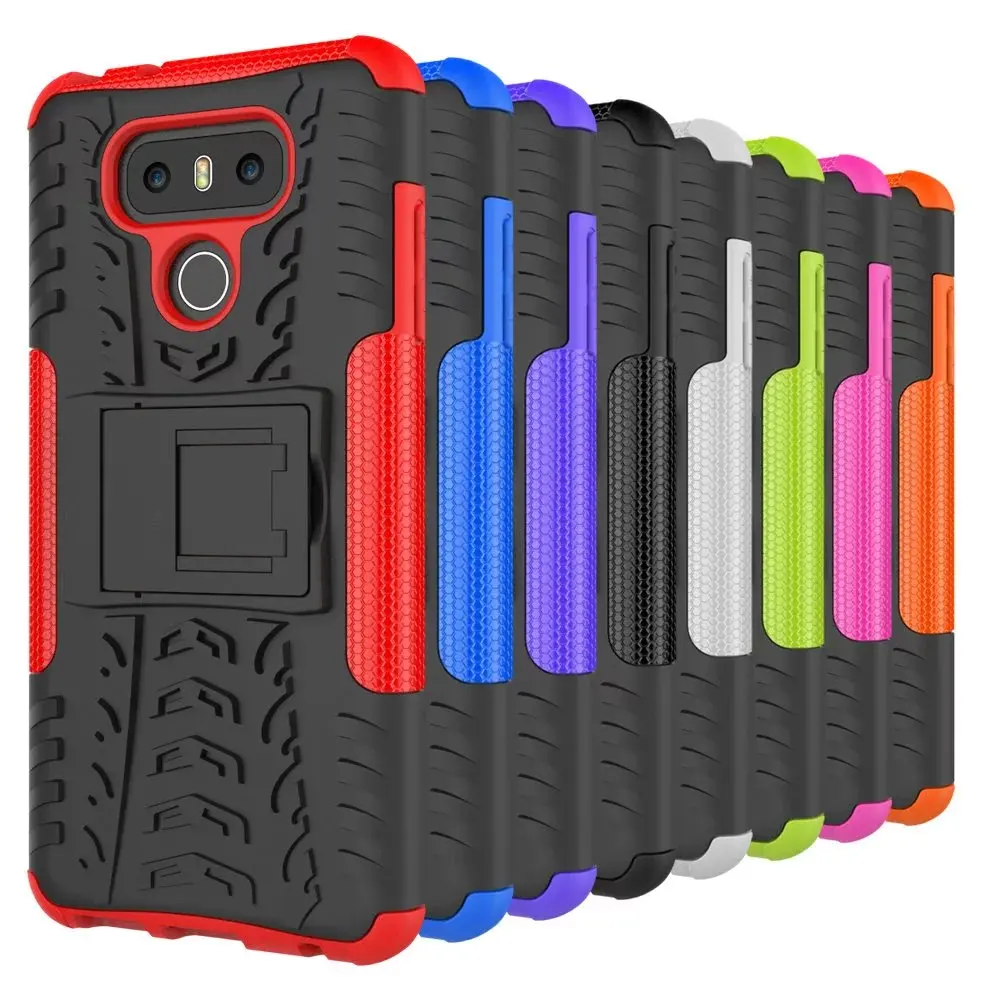 Phone Case For LG G6 Hybrid Dual hard Heavy Duty shockproof Rugged Armor Case for LG G 6 Back Cover Case with Stand holder
Phone Case For LG G6 Hybrid Dual hard Heavy Duty shockproof Rugged Armor Case for LG G 6 Back Cover Case with Stand holder