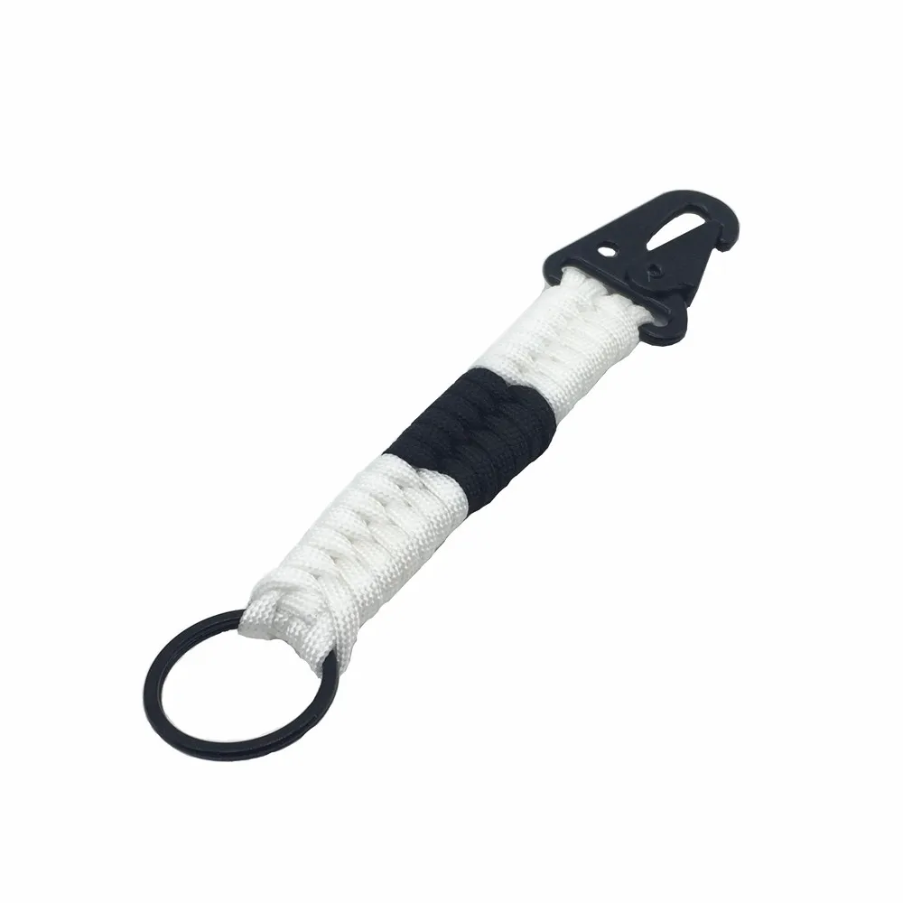 Brazilian jiu-jitsu ribbon Belt white 550 paracord survival chick buckle keychain
Brazilian jiu-jitsu ribbon Belt white 550 paracord survival chick buckle keychain