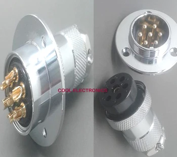 5 Pair (10pcs) GX25 7p 7 pin 25mm Flange Air Aviation Plug Male & Female Wire Panel Metal Connector Socket GX25-7
5 Pair (10pcs) GX25 7p 7 pin 25mm Flange Air Aviation Plug Male & Female Wire Panel Metal Connector Socket GX25-7
