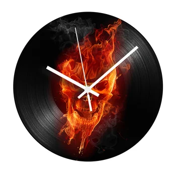 Fire Skull Vintage Record Clock Vinyl 12'' Circular Silent Mechanism Digital Wall Clocks for Kids Room Home Decoration
Fire Skull Vintage Record Clock Vinyl 12'' Circular Silent Mechanism Digital Wall Clocks for Kids Room Home Decoration