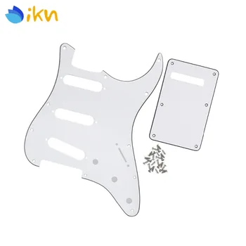 New White 3Ply 11 Holes SSS Electric Guitar Pickguard Scratch Plate & Tremolo Cavity Cover & Screws for Guitar Parts Accessories
New White 3Ply 11 Holes SSS Electric Guitar Pickguard Scratch Plate & Tremolo Cavity Cover & Screws for Guitar Parts Accessories