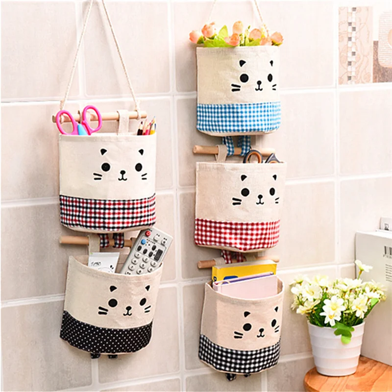 Cartoon Hanging Storage Bag Cotton Linen Wardrobe Hang Bag Wall Pouch Cosmetic Toy Organizer Household Multifunction Storage Box
Cartoon Hanging Storage Bag Cotton Linen Wardrobe Hang Bag Wall Pouch Cosmetic Toy Organizer Household Multifunction Storage Box