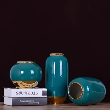 Ceramic Vase Chinese Simple Peacock Green Vase Flower Arrangement Vase Hotel Entrance Restaurant Design Decorative Vintage Vase
Ceramic Vase Chinese Simple Peacock Green Vase Flower Arrangement Vase Hotel Entrance Restaurant Design Decorative Vintage Vase