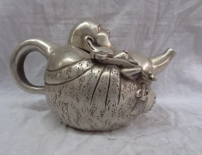 JP S0114 9" Chinese Silver RuYi Happy Laugh Maitreya Buddha Statue Brass Wine Pot Teapot Discount 35%
JP S0114 9" Chinese Silver RuYi Happy Laugh Maitreya Buddha Statue Brass Wine Pot Teapot Discount 35%