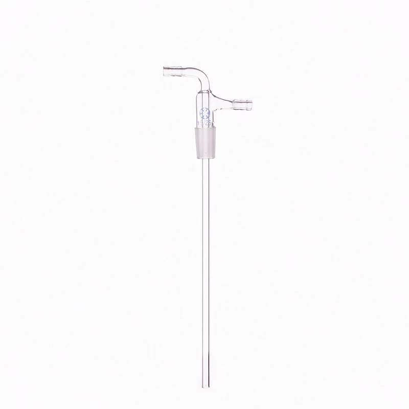 Gas or liquid input connector,Joint 19/26,Small nozzle outer diameter 8mm,Lower tube length 200mm,Air guide tube
Gas or liquid input connector,Joint 19/26,Small nozzle outer diameter 8mm,Lower tube length 200mm,Air guide tube