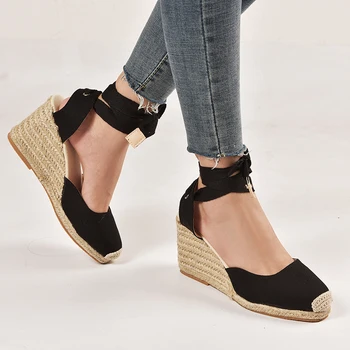 2019 Women Sandals Fashion Narrow Band Women Shoes Ankle Strap Women Wedge Shoes Female Beige Sandals Plus Size 34-43
2019 Women Sandals Fashion Narrow Band Women Shoes Ankle Strap Women Wedge Shoes Female Beige Sandals Plus Size 34-43
