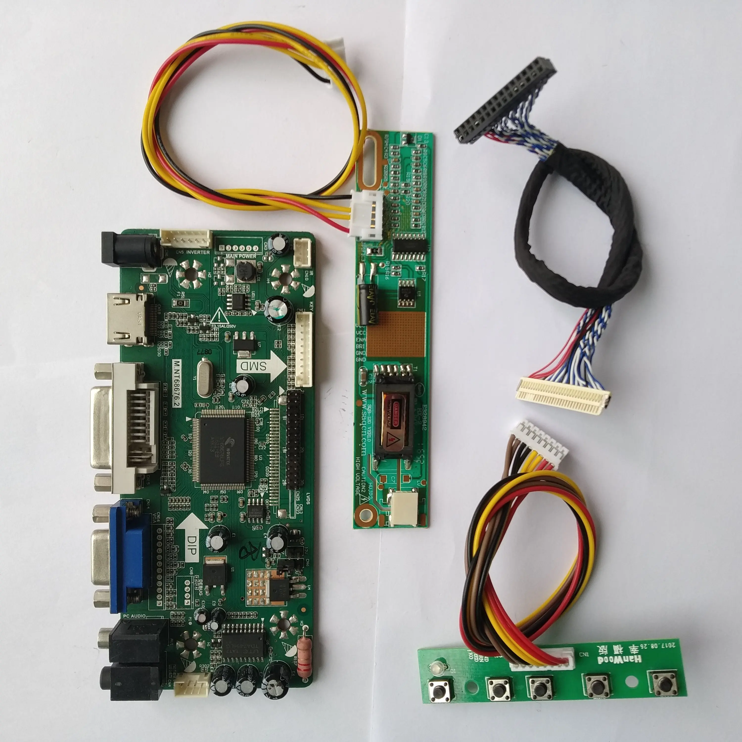 M. NT68676 HDMI DVI VGA LCD DIY плата контроллера комплект драйвера для LP154W01 (TL) (01)/(TL) (12) панель