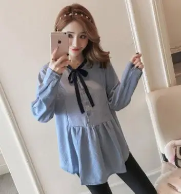 Large Size Loose Striped Maternity Blouse 2018 Spring Autumn New Long Sleeve Maternity Tops Clothes for Pregnant Women QL829
Large Size Loose Striped Maternity Blouse 2018 Spring Autumn New Long Sleeve Maternity Tops Clothes for Pregnant Women QL829