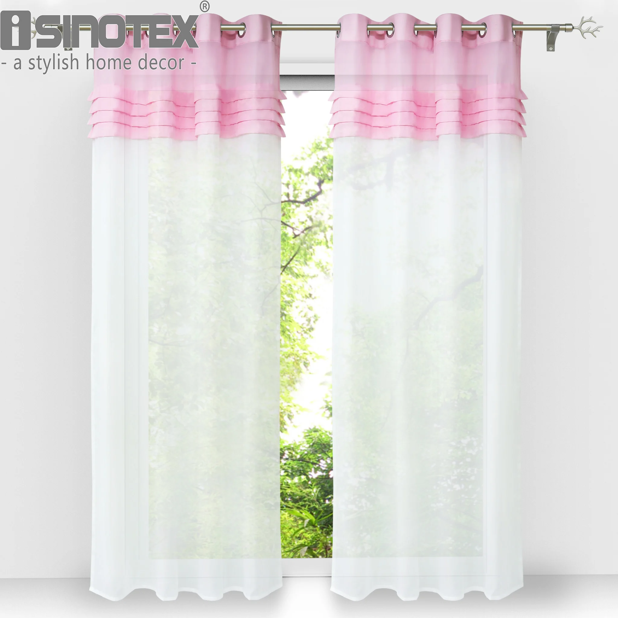 Luxury Ruffle Sheer Curtain Multi-Color Voile Drape Valance Princess Curtain For Living Room Bedroom Window Treatment Decoration
Luxury Ruffle Sheer Curtain Multi-Color Voile Drape Valance Princess Curtain For Living Room Bedroom Window Treatment Decoration