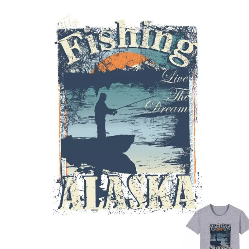 25x18cm Fishing Parches Iron On Stickers Washable Appliques A-level Patches Heat Transfer For DIY Accessory Clothes Bag
25x18cm Fishing Parches Iron On Stickers Washable Appliques A-level Patches Heat Transfer For DIY Accessory Clothes Bag